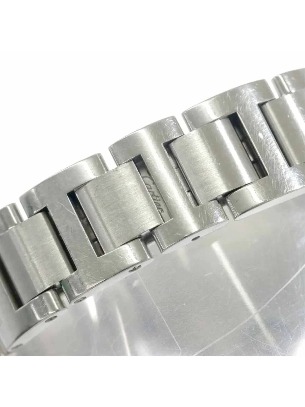 Cartier Ballon Blue 28 Watch Diamond Bezel Silver Quartz